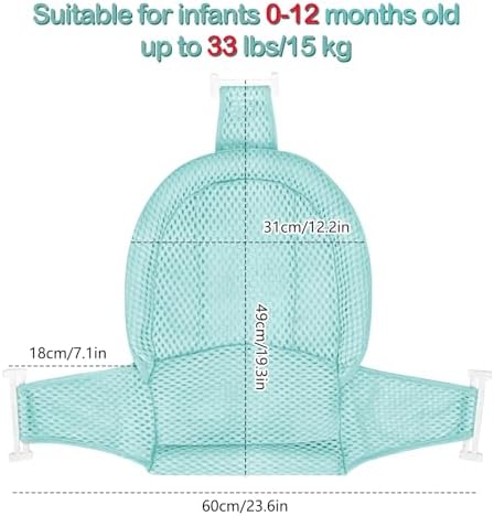 Colorlife Baby Bath Seat Support Net Infant Bathing Seat Support Mat, - Image 2
