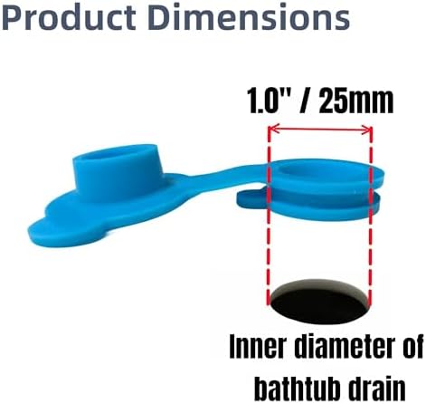 Silicone Baby Bathtub Drain Stopper, Replacement Plug, 4 Sizes - Image 3