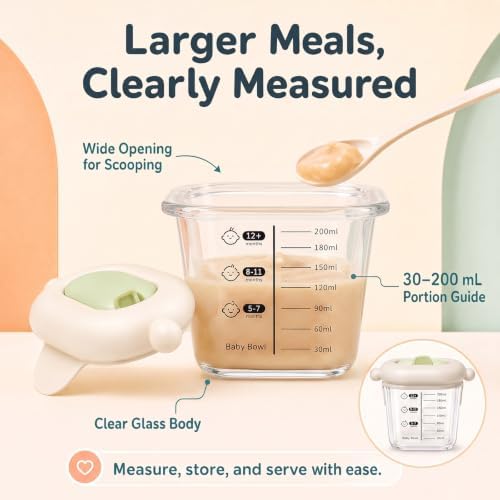 Baby Food Storage Containers, Glass Baby Food Jars & Silicone Cups - Image 6
