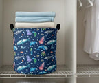 Collapsible Round Storage Basket, Soft-Sided Organizer - Image 5