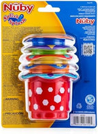 Nuby 5 Count Splish Splash Stacking Cups Baby Bath Toy - Image 5