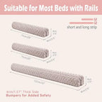 3PC Bed Bumpers for Toddlers, Toddler Bed Rail Bumper Protector for Loft Beds & - Image 3