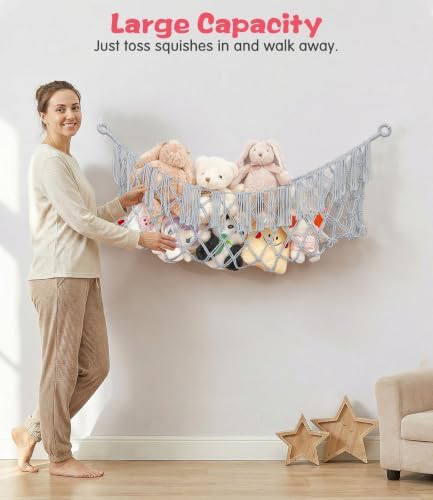 Stuffed Animal Net Hammock, Save Space Eliminate Clutter - Image 3