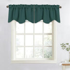 NICETOWN Hunter Green Kitchen Blackout Valances by NICETOWN