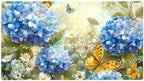 Bathtub Mat Non Slip 26.8x15.1 Inch, Hydrangea Flower Butterflies Shower Mat by Anna+Cowper