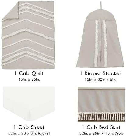 Sweet Jojo Designs 4-Piece Baby Crib Bedding Set - Image 2