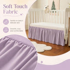 Crib Skirt Dust Ruffle 14" Drop - Image 3