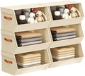 Stackable Closet Organizers and Storage Bins, Open Front Closet Shelf Organizer by DiMJ