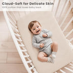 Konssy 2 Pack Muslin Bassinet Sheets - Image 4