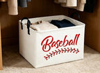 Rectangular Baskets Easter Gift Basket Empty Storage Bin Organizer Box Baseball - Image 3