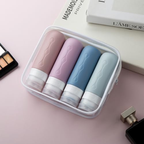 Gemice Travel Bottles for Toiletries, Tsa Approved, Travel Size Containers - Image 2