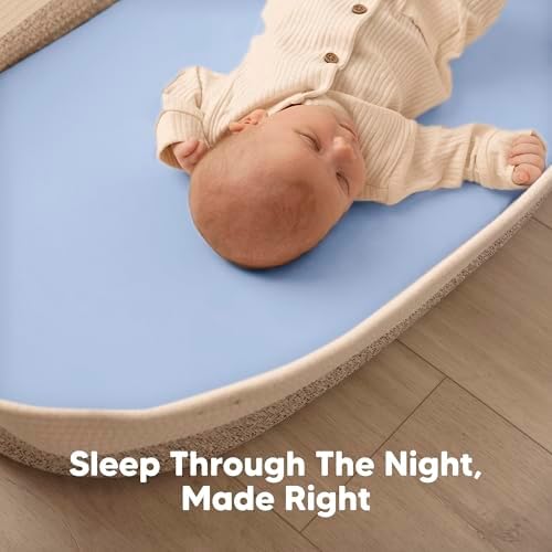 2-Pack Baby Bassinet Sheets Girl, 33x17 Bedside Sheets - Image 6