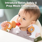 Haakaa Baby Fruit Food Feeder & Mini Freezer Nibble Tray Combo, Breastmilk - Image 2