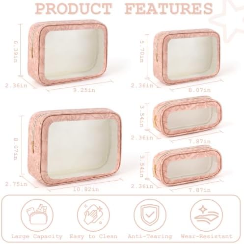 YOPCDJ 5PCS Diaper Bag Organizer Pouches Set, TSA Approved Travel Toiletry Bag - Image 2