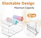 Stackable Water Bottle Organizer Large Compartment Water Bottle Holder - Image 2