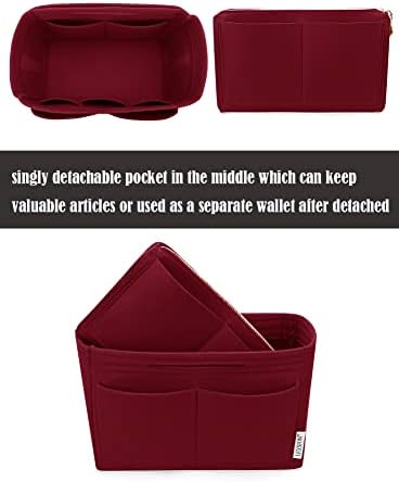 LEXSION Felt Purse Organizer Insert, Tote Bag Shaper Dividers - Image 2