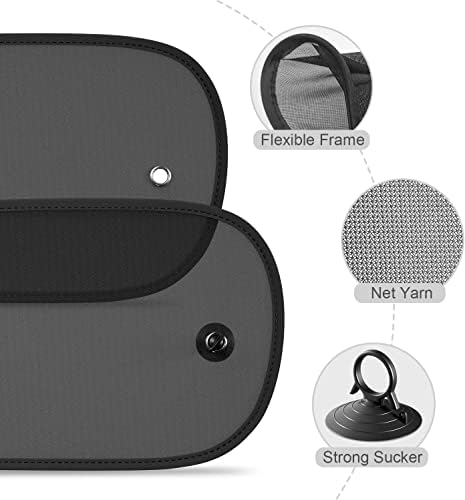 Car Window Shade, 2 Pack Car Sun Shade - Image 7