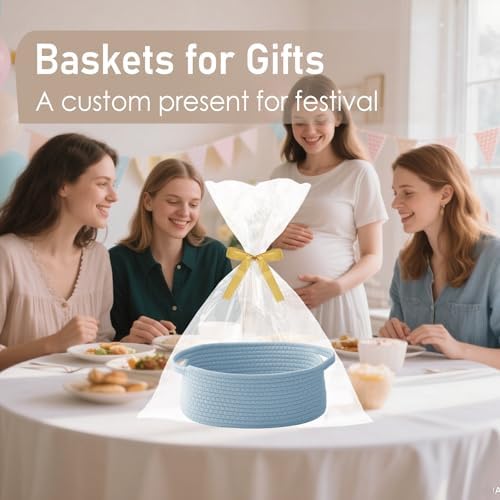 JMvicyroam Small Woven Basket, Empty Gift Basket - Image 4
