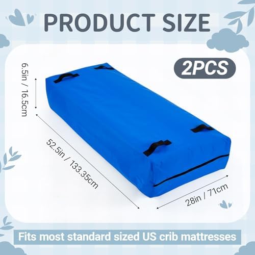 Colingmill 2 Pcs Reusable Crib Mattress Moving Bag, Oxford Cloth - Image 2