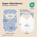 KeaBabies 8-Pack Bibs for Baby Girls, Boys Pullover Baby Bibs 6-36M - Image 3