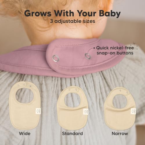 KeaBabies 8-Pack Organic Baby Bibs - Image 4