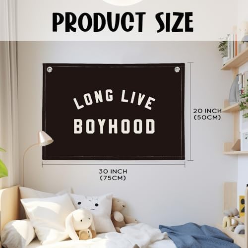 "Long Live Boyhood" Wall Banner 20x30 Inch - Image 2