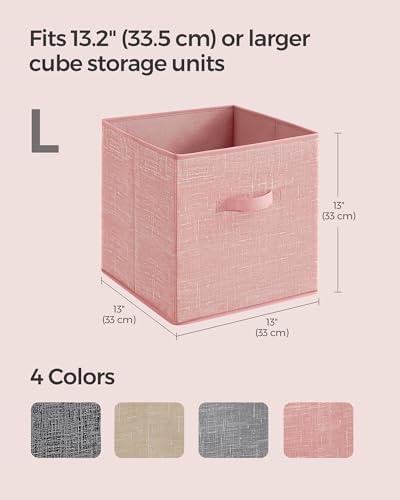 SONGMICS Storage Cubes, 13-Inch Foldable Closet Organizers - Image 5