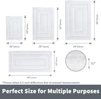 GRANNY SAYS White Bathroom Rug 20" x 32", Non-Slip Microfiber Bath Mat - Image 2