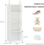 Hanging Closet Organizer with Bamboo Shelves - Image 3