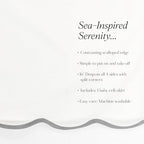 Lush Decor Coastal Chic Scalloped Edge Baby Crib Skirt Single 28" W x 52" L + - Image 6