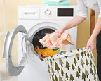 Large Storage Bins, Canvas Fabric Laundry Basket Collapsible Storage Baskets - Image 4
