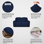 Easy-Going 100% Dual Waterproof Recliner Loveseat Cover, 6-Pieces Stretch - Image 5