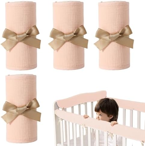 4Pcs Cot Rail Protector, Adjustable Strap Cot Rail Cover - Image 7