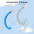 Pacifier Clip for Boys and Girls 6 Pack Baby Pacifier Holder Leash - Image 7