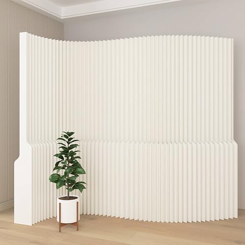 Paper Foldable Paper Room Divider Wall, Adjustable Privacy Screen, Lightweight by Unknown