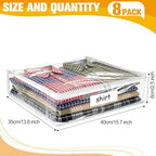 Plastic Storage Bags with Easy-Glide Zipper, Durable Clear Vinyl Zippered - Image 3