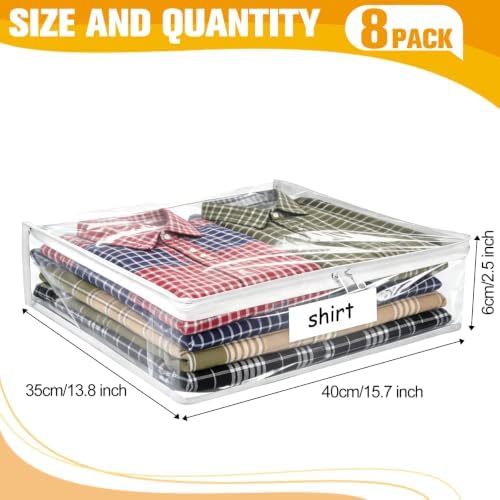 Plastic Storage Bags with Easy-Glide Zipper, Durable Clear Vinyl Zippered - Image 3