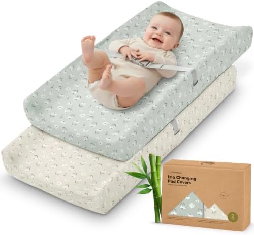 2-Pack Baby Changing Pad Cover for Girl by KeaBabies