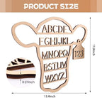 Nichake Western Nursery Wall Decor Neutral Cow Alphabet Wall Art - Image 7