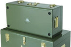Vixdonos Metal Trunk Decorative Storage Box Set of 2 College Dorm Chest - Image 3