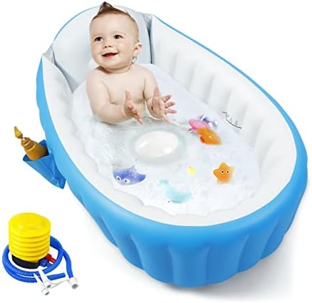PandaEar Baby Inflatable Bathtub, Portable Travel Baby Infant Bath Tub Toddler by PandaEar