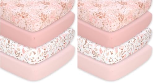 The Peanutshell 8-Pack Fitted Crib Sheet Set by ThePeanutshell