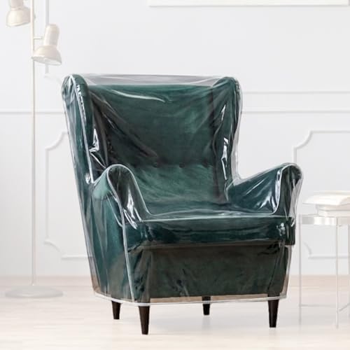 LAMINET Heavy Duty Clear Plastic Chair Covers Protectors - Image 2