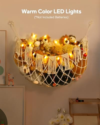 Boho Stuffed Animal Hammock, Falt Wall or Corner Hanging - Image 3