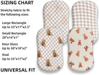 Fitted Baby Neutral Bassinet Sheets Bear and Buffalo Check Plaid Breathable - Image 7