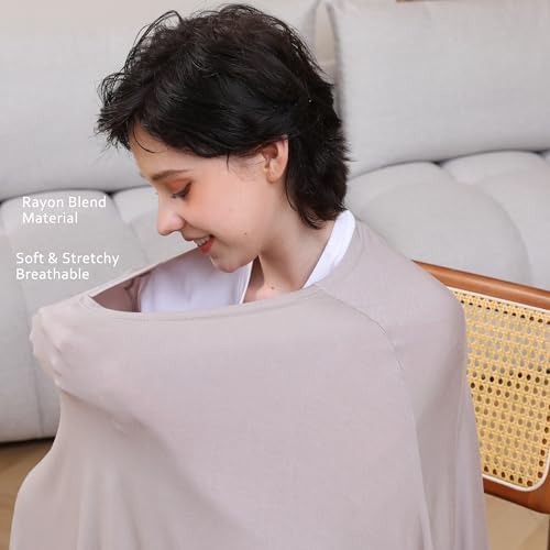 Seejoy Multi-use Nursing Cover for Breastfeeding, 360°Full Coverage Nursing - Image 4