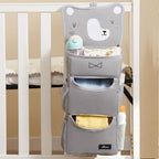 SUNVENO Hanging Diaper Caddy for Crib, Baby Diaper Stacker and Nursery Organizer - Image 5