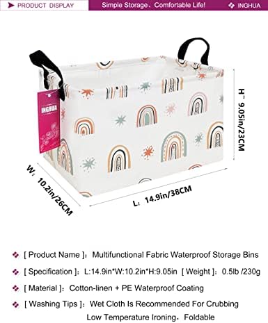 Rectangular Rainbow Storage Basket - Image 2