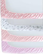 Crib Sheets for Girls 4 Pack, Fitted Baby Crib Sheets - Image 6