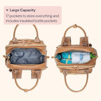 BabbleRoo Leather Diaper Bag Backpack - Image 4